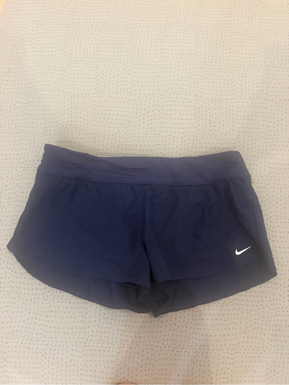 Nike Women’s Running Shorts XL Navy Blue Dri-FIT Athletic Lined Workout Shorts